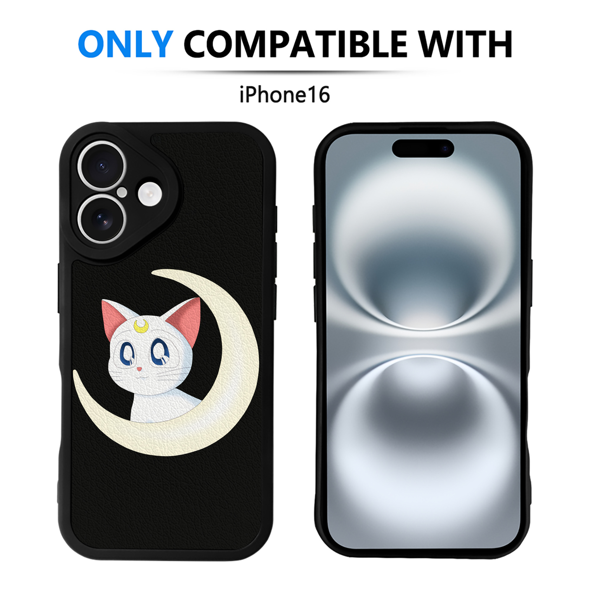 （画像用） 美少女戦士セーラームーン Sailor Moon 【iPhone 16シリーズ対応】シリコンスマホケース（レザー調） 材質：シリコン